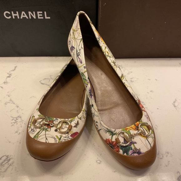 Gucci Ballerinas in White Floral size 41 - Picture 2 of 10